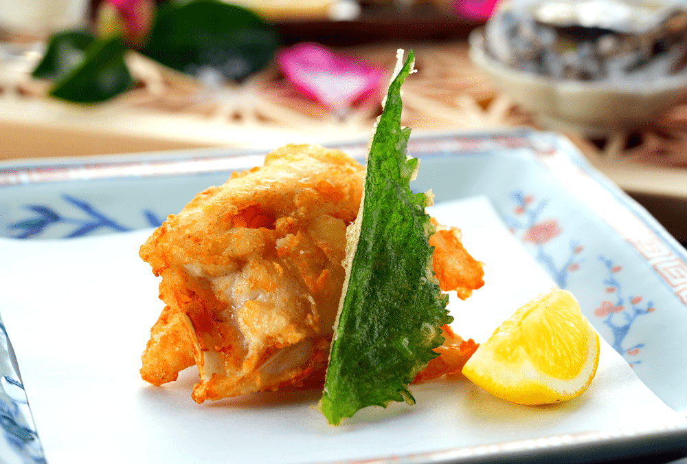 Fried food for luxurious creative kaiseki cuisine image