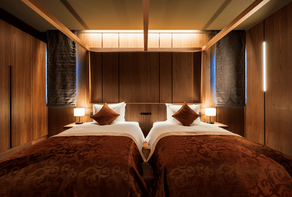 Enjoy a blissful sleep on a comfortable and soothing semi-double bed